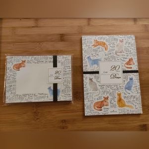 Japanese hallmark cat themed letter set